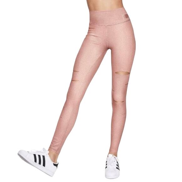Victoria's Secret Pink Ultimate Foil Slash Leggings NWOT - Picture 1 of 9